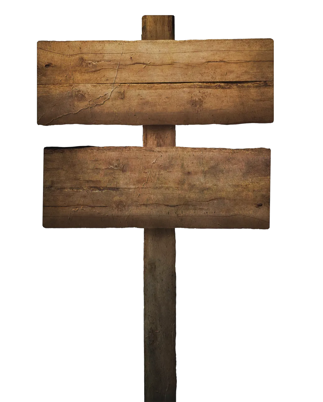Wooden signpost
